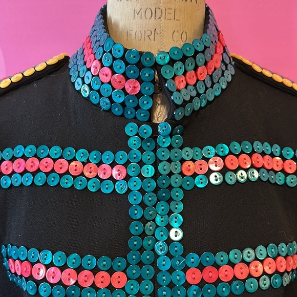 Moschino Couture! Men's Black Wool Tuxedo Jacket Buttons - Picture 3 of 16